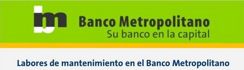 Imagen relacionada con la noticia :Labores de mantenimiento en el Banco Metropolitano